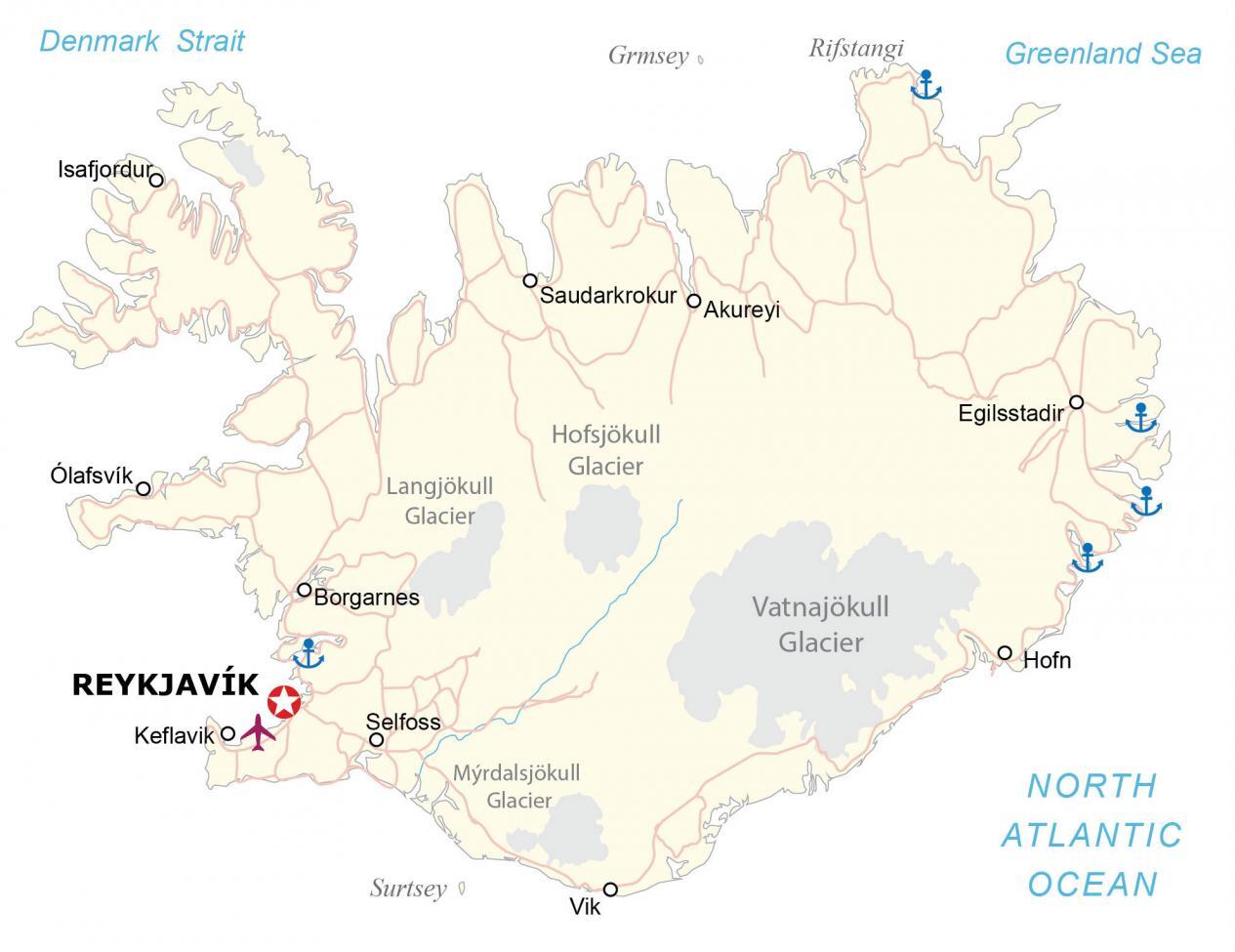 Iceland Map